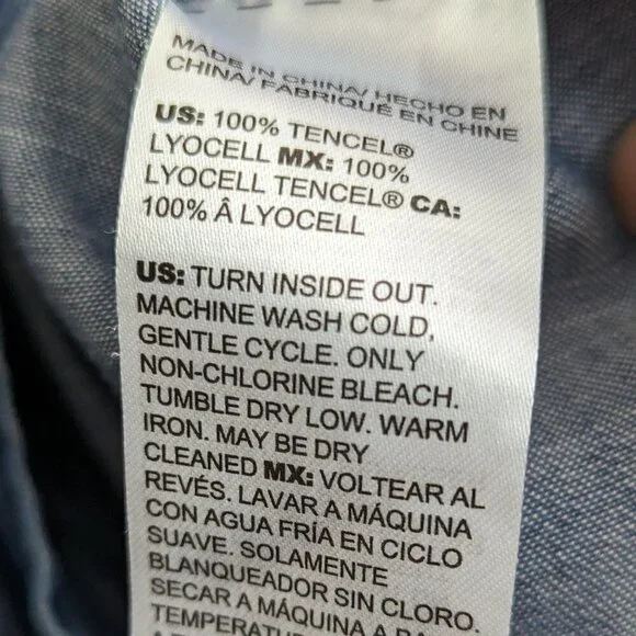 Chico's Ruffle Denim Tunic - Picture 8 of 11